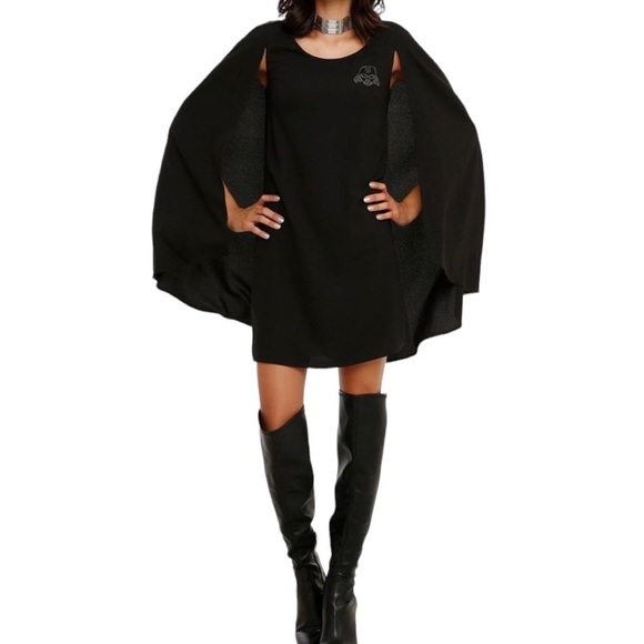 Hot Topic Black Cape Dress - Picture 9 of 9